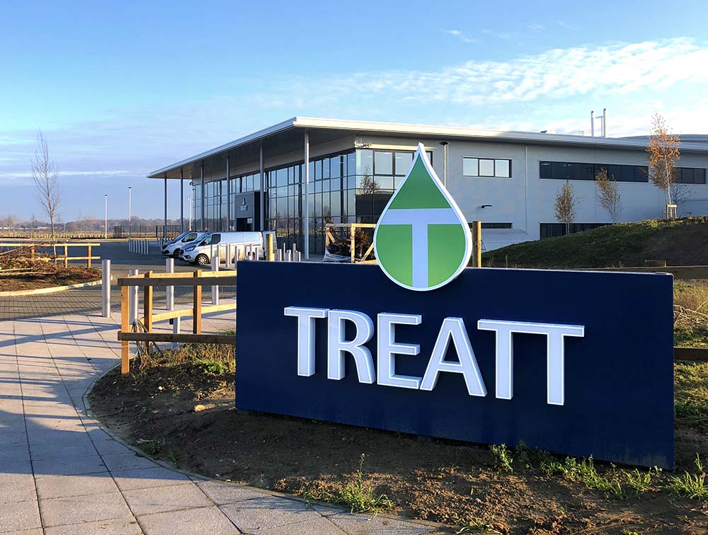 The Cambridge Sign Company R.C. TREATT New Headquarters Signage